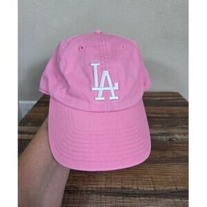 47 Brand LA Dodgers Pink & White Embroidered Woman's Baseball Hat